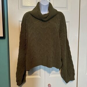 V Chic‎ Olive Turtleneck Sweater Size XL